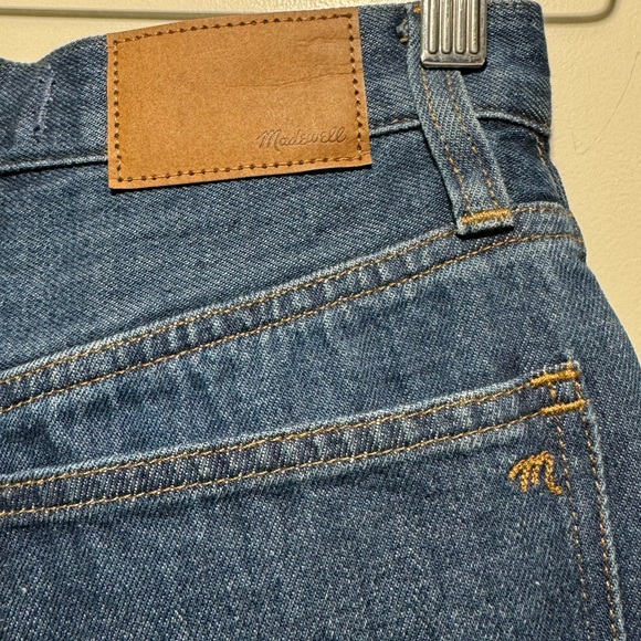 NWT Madewell Baggy Straight Jeans in Dark Worn Indigo Wash - Picture 8 of 11